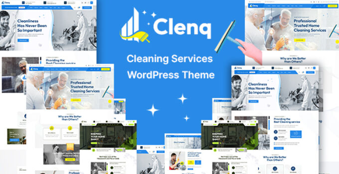 Clenq - Cleaning Services WordPress Theme