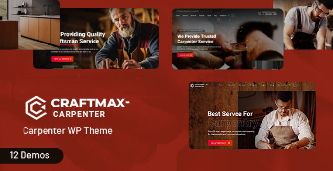 Craftmax - Carpenter WordPress Theme