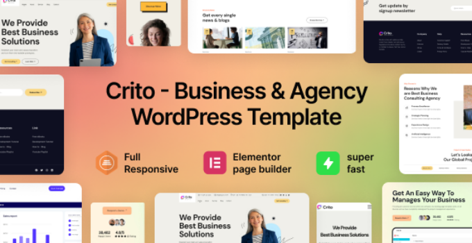 Crito - Business & Agency WordPress Theme