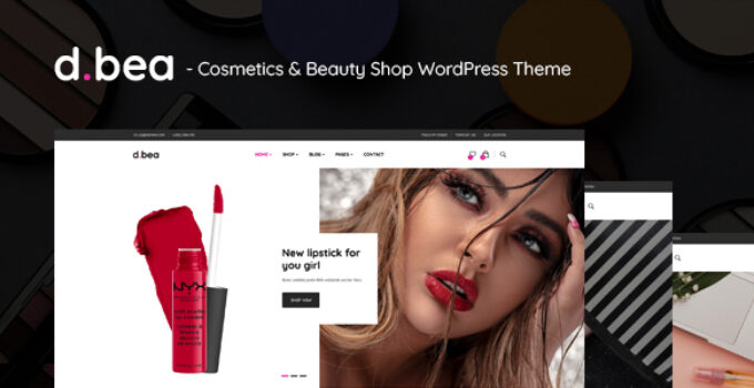 DBea - Cosmetics & Beauty Shop WordPress Theme