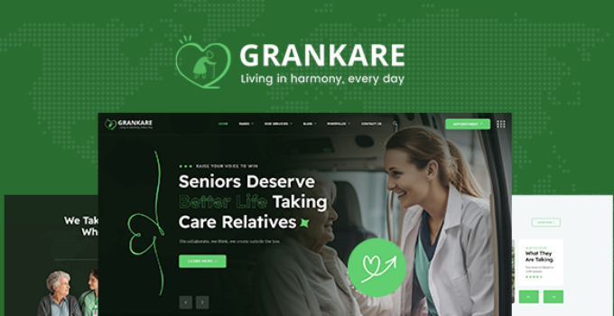 Grankare - Senior Care WordPress Theme
