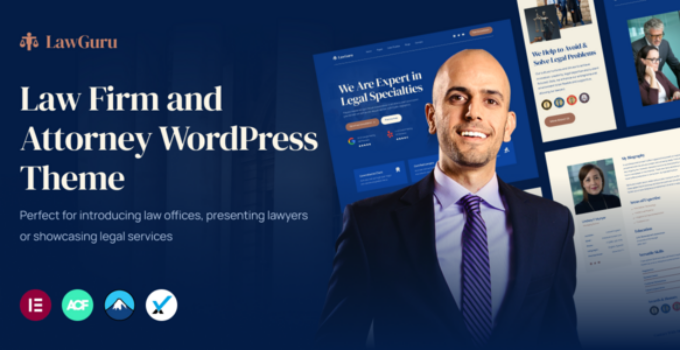 LawGuru - Law Firm and Attorney WordPress Theme