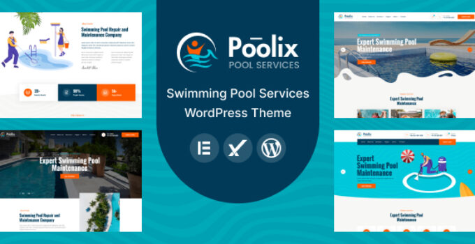 Poolix - Pool Cleaning & Renovation WordPress Theme