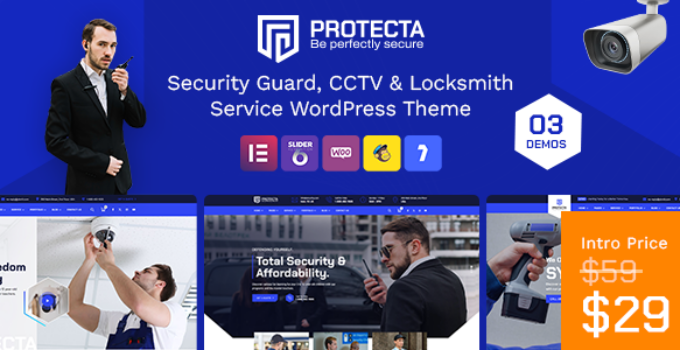 Protecta - Security and CCTV WordPress Theme