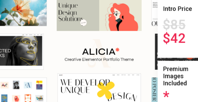 Alicia - Elementor Portfolio Theme