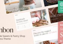 Bonbon - Chocolate Sweets & Pastry Shop WordPress Theme + AI