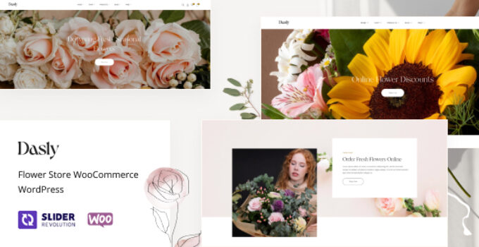 Dasly – Flower Store WooCommerce WordPress Theme