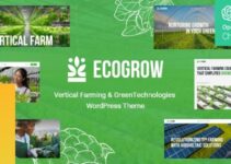 EcoGrow - Vertical Farming & Green Technologies WordPress Theme + AI