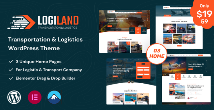 LogiLand - Transportation & Logistics WordPress Theme