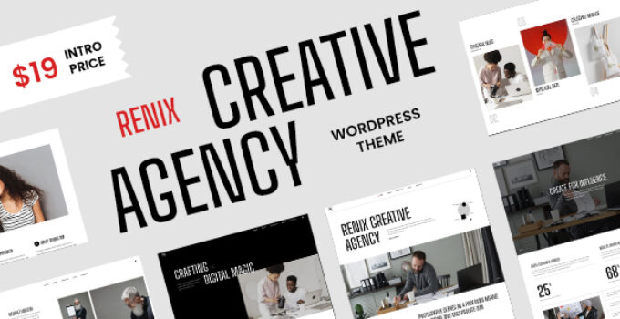 Renix - Creative Agency and Portfolio WordPress Theme