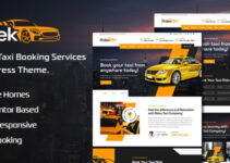 Ridek - Online Taxi Booking Service WordPress Theme