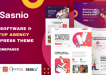Sasnio - SaaS & Software Startup Agency WordPress Theme