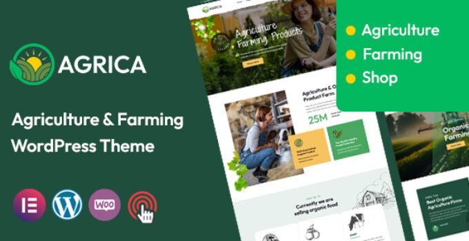 Agrica - Agriculture WordPress Theme