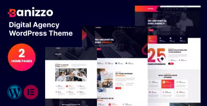 Banizzo - Digital Agency WordPress Theme