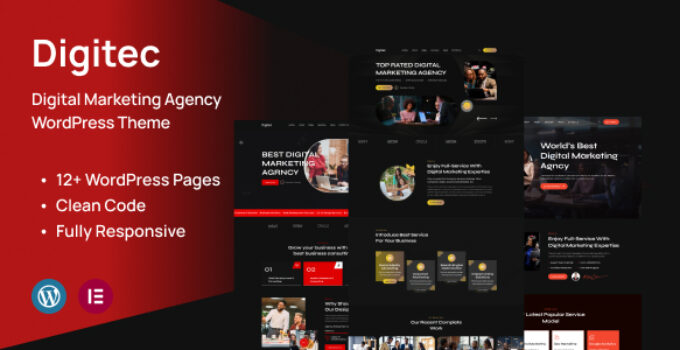 Digitec - Business & Agency WordPress Theme