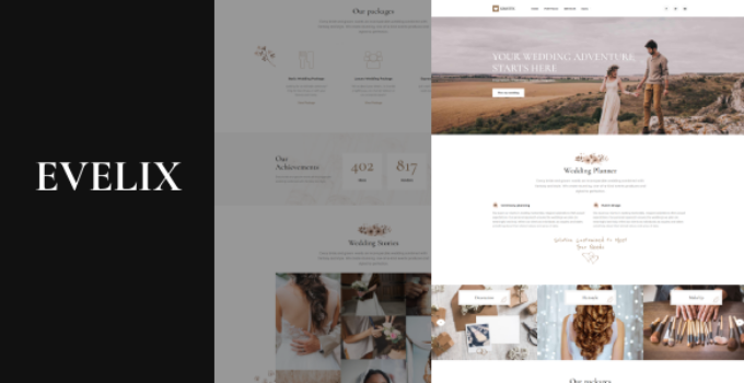 Evelix - Wedding Agency WordPress Theme