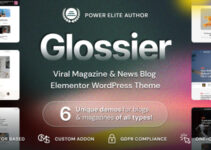 Glossier - News & Viral Magazine WordPress Theme