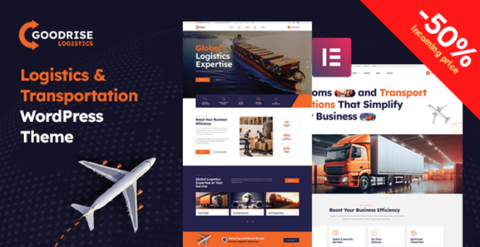 Goodrise - Logistics & Transportation WordPress Theme