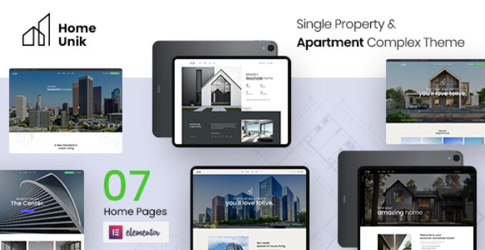 Homeunik – Single Property & Apartment Complex Theme
