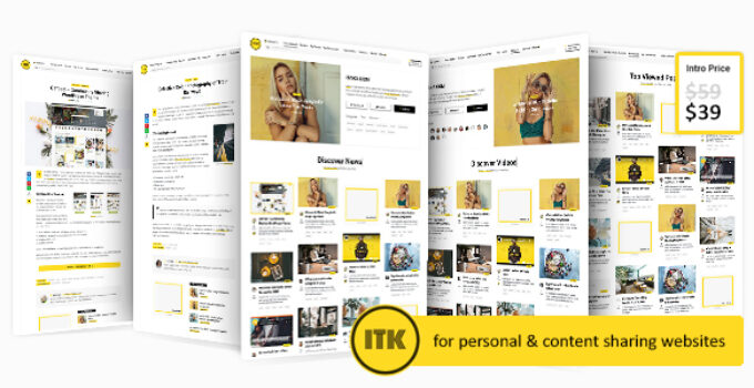Itaka - Content Sharing WordPress Theme