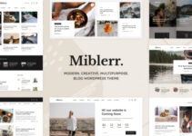 Miblerr - Modern, Creative & Multipurpose Blog WordPress Theme