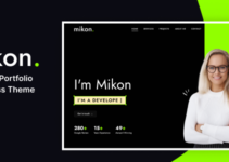Mikon - Personal Portfolio WordPress Theme