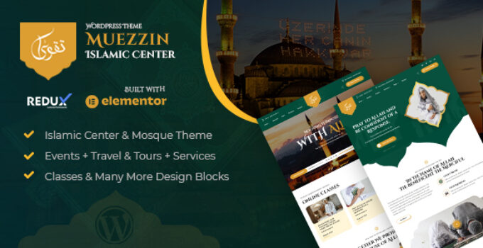 Muezzin - Islamic Center & Mosque WordPress Theme + RTL