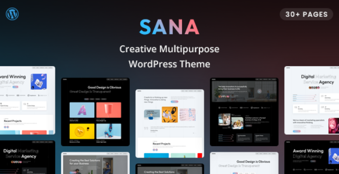 Sana - Creative Multipurpose WordPress Theme