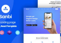 Sanbi - App Landing Page WordPress Theme
