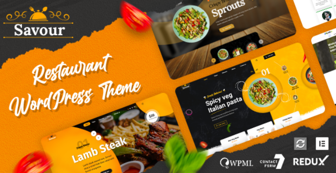 Savour - Restaurant & Fast Food WordPress Theme