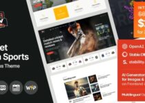 Spin - Cricket Team Sports WordPress Theme + AI