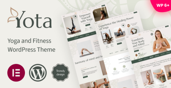 Yota - Yoga and Fitness WordPress Theme