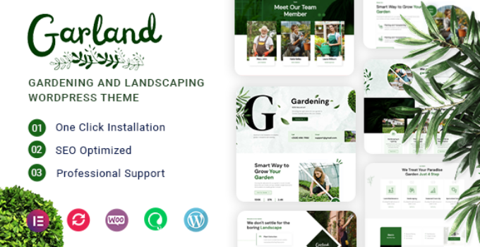 Garland - Gardening and Landscaping WordPress Theme