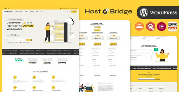 HostBridge - WHMCS Hosting & DevOps Agency WordPress Theme