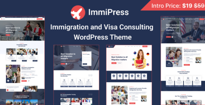 ImmiPress - Immigration and Visa Consulting WordPress Theme