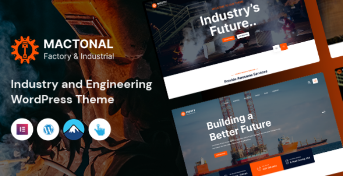 Mactonal - Factory and Industrial WordPress Theme
