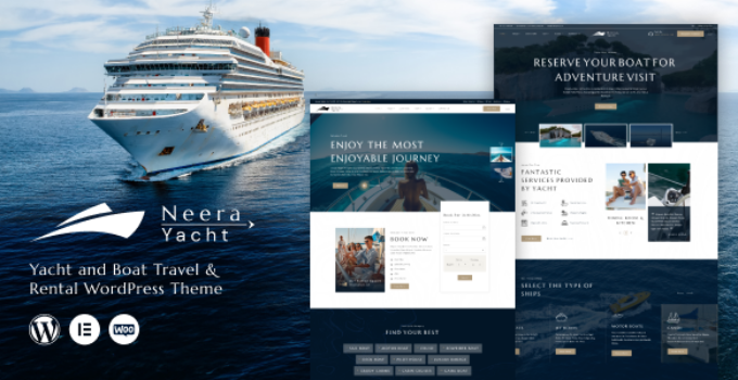 Neera - Yacht and Boat Travel & Rental WordPress Theme