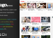 Omago News - User Profile Membership & Content Sharing Theme