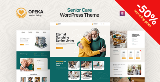 Opeka - Senior Care WordPress Theme