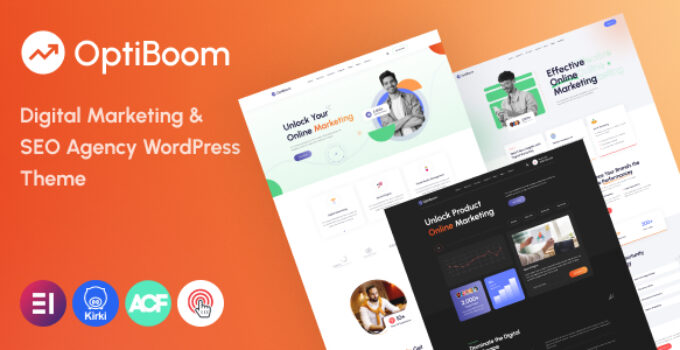 OptiBoom – Digital Marketing & SEO Agency WordPress Theme