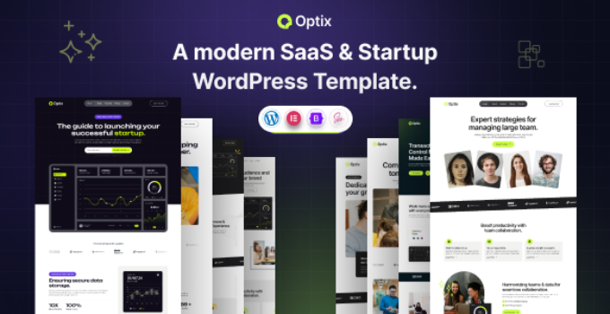Optix - SaaS & Startup WordPress Theme