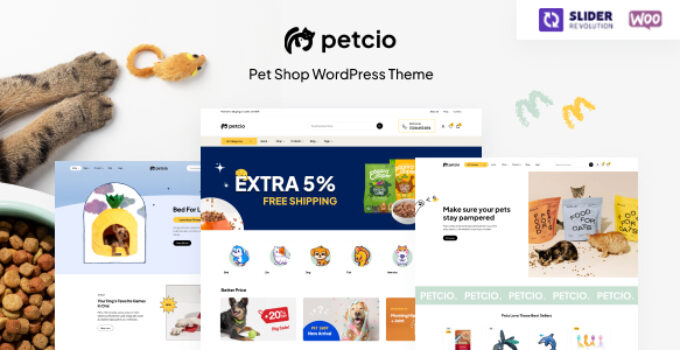 Petcio – Pet Store WooCommerce WordPress Theme