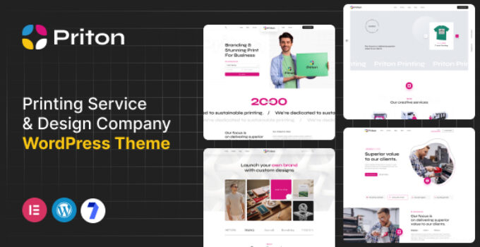 Priton - Printing Service & Design Company WordPress Theme