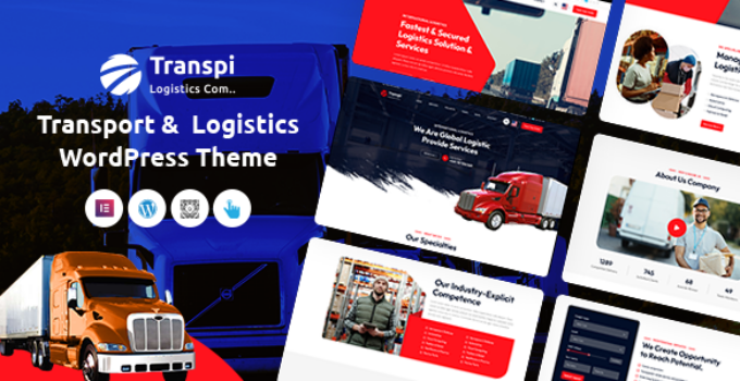 Transpi - Logistics and Transportation WordPress Theme