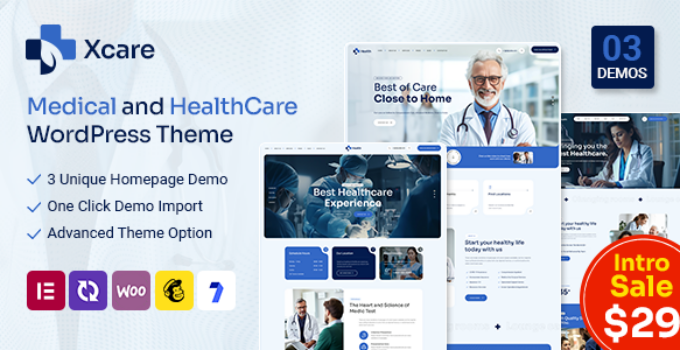 Xcare - Medical and HealthCare WordPress Theme