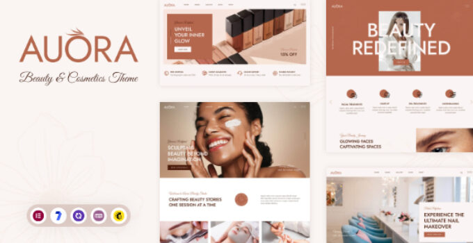 Auora - Beauty Salon and Cosmetics WordPress Theme