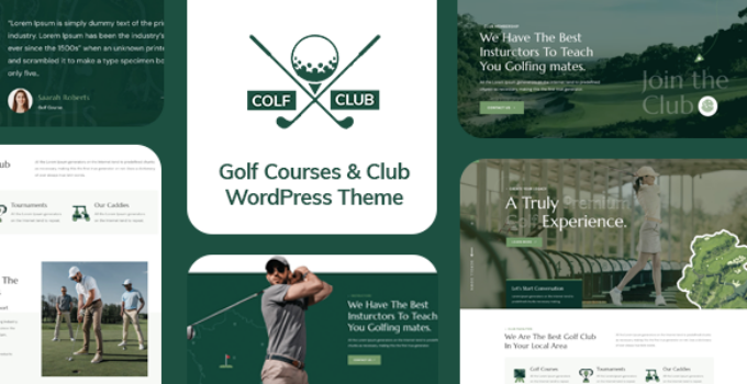 Colf - Golf Course and Club WordPress Theme