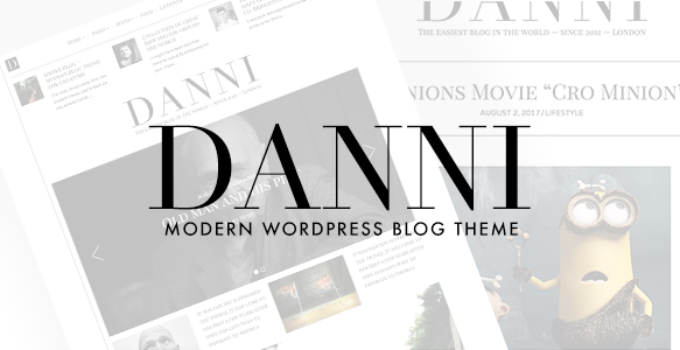 Danni — Minimalist WordPress Blog Theme