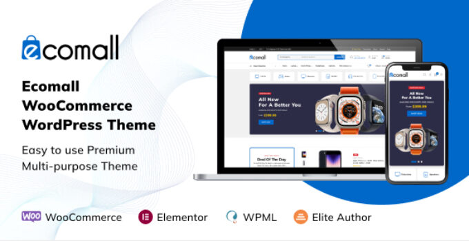 Ecomall - Elementor Electronics WooCommerce Theme