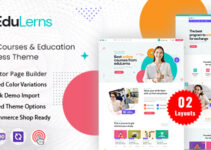 Edulerns - Education Courses WordPress Theme